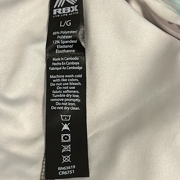 REBOX. TAUPE FLOWER LEGGINGS SIZE L - Picture 8 of 10